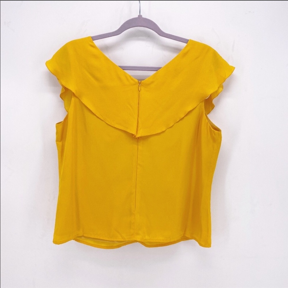 Ella Moon Flounce Shoulder Wrap Ruffle Top - Picture 2 of 4